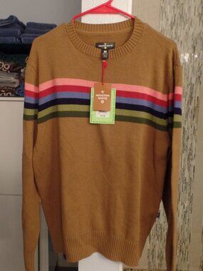 HOUSTON WHITE Men's Pullover Cotton Sweater - NWT - Medium